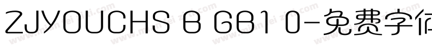 ZJYOUCHS B GB1 0字体转换